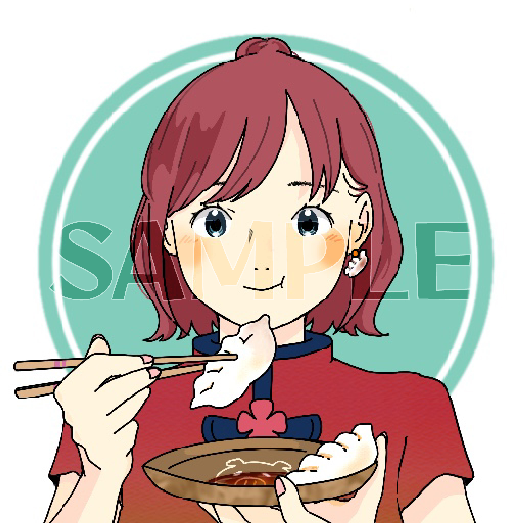 依頼制作イラスト　SNSアイコン