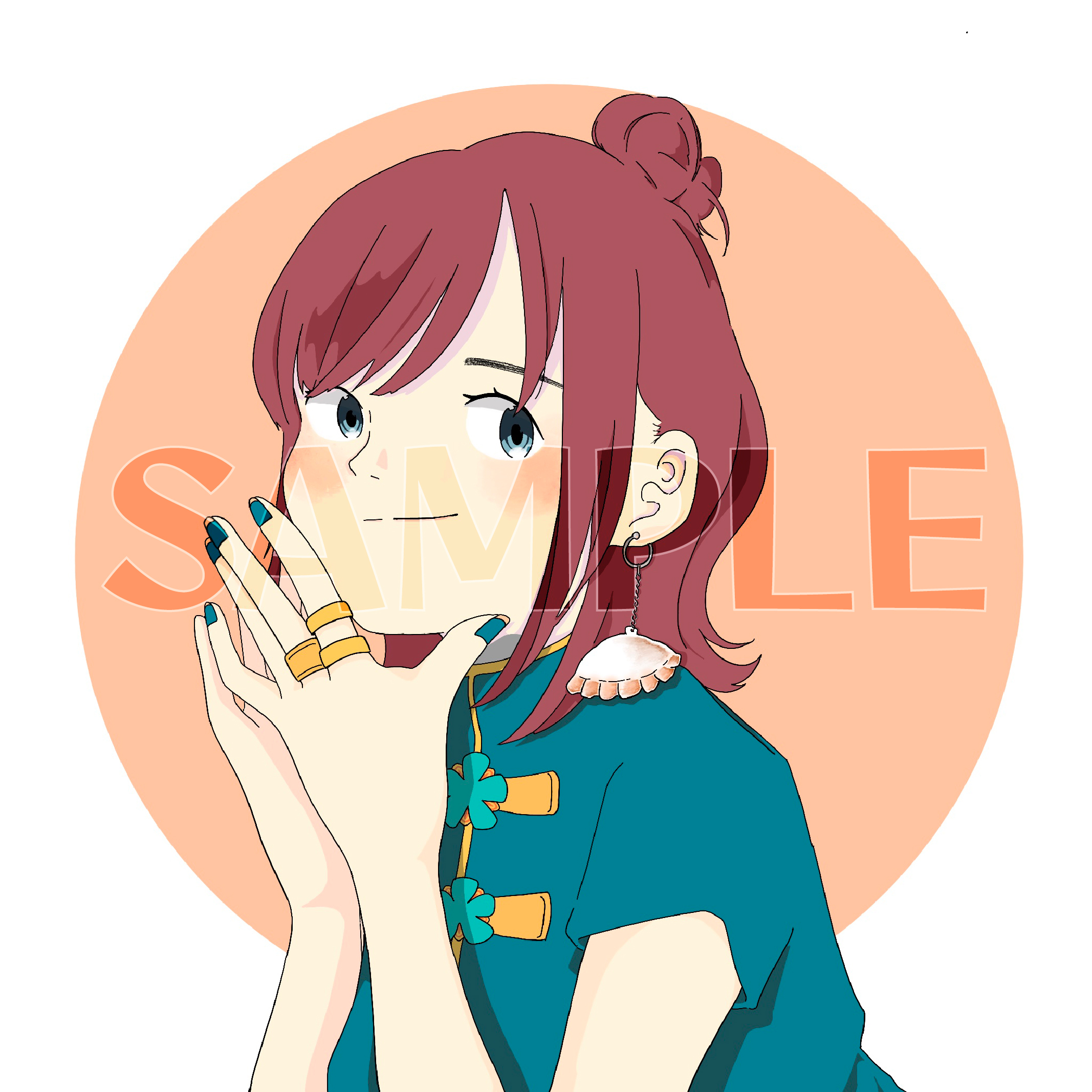 依頼制作イラスト　SNSアイコン