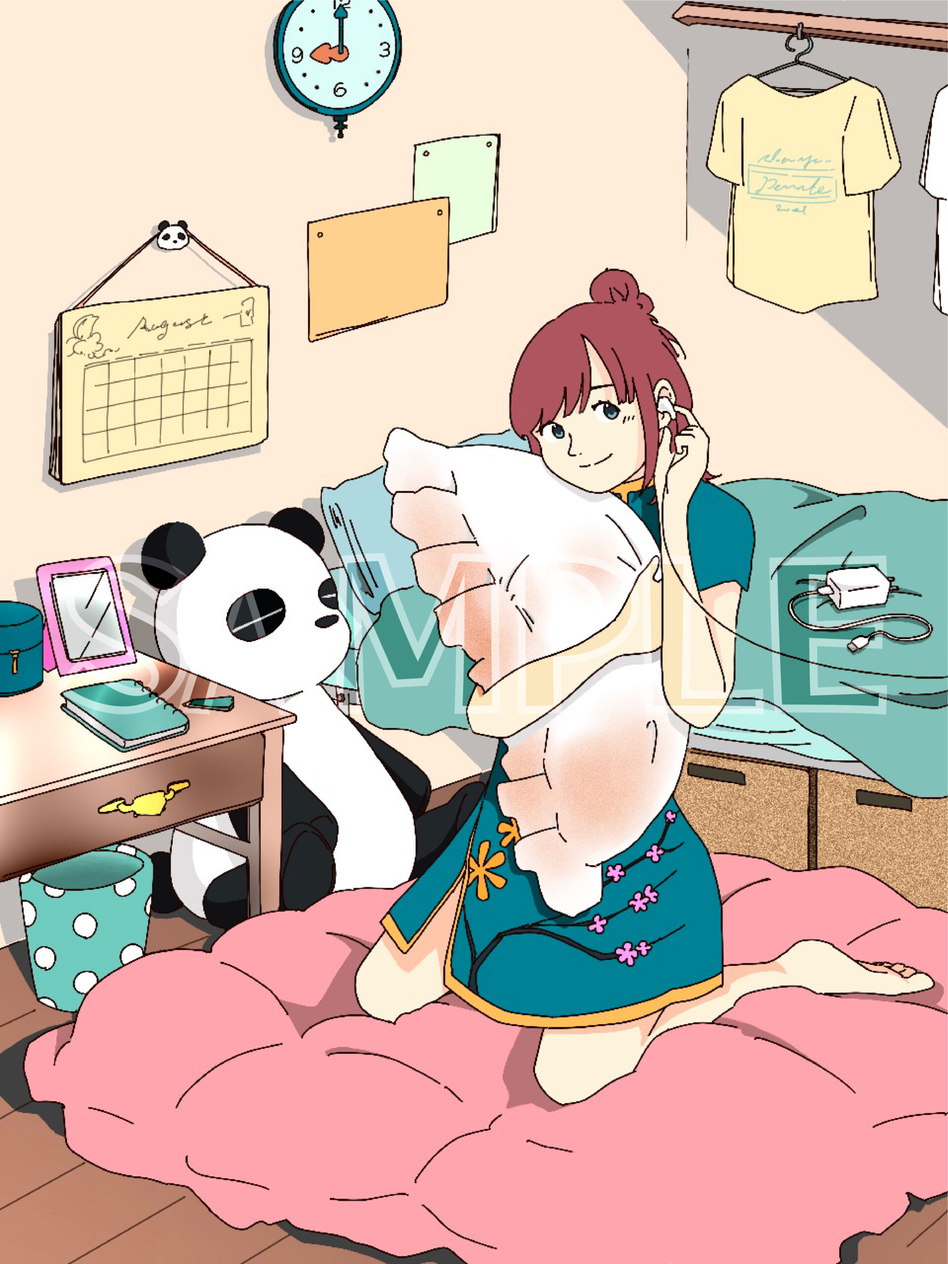 依頼制作イラスト　配信の背景