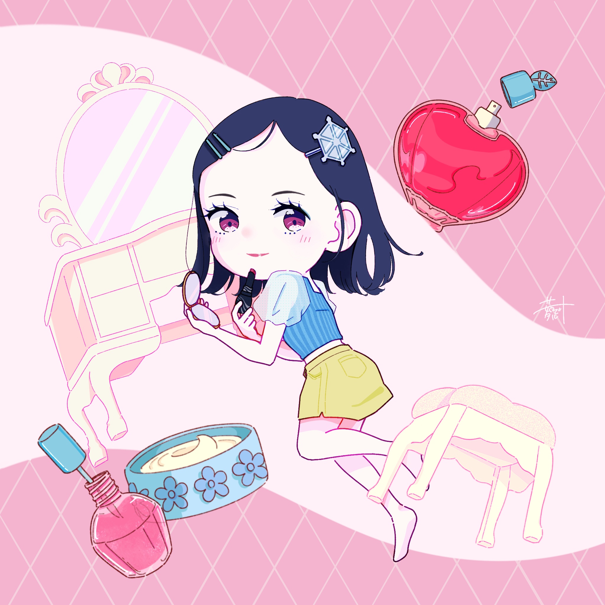 個人制作イラスト「目覚めのトキメキ」